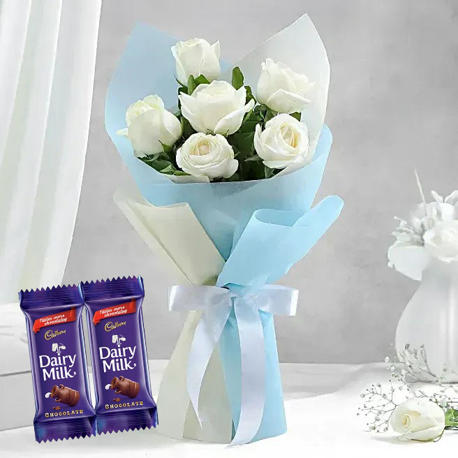White Roses & Dairy Milk Treat