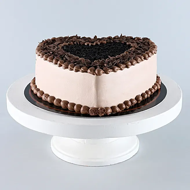 Heart Shape Chocolate Cream Cake