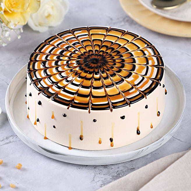 Butterscotch Cream Celebration Cake