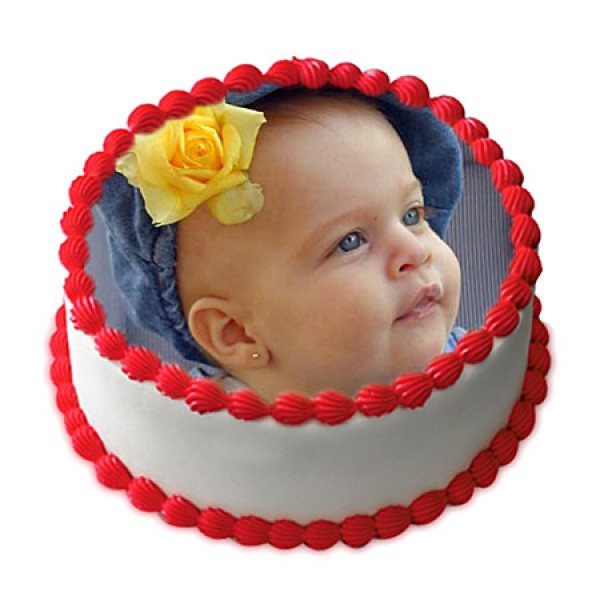 1kg Vanilla Photo Cake