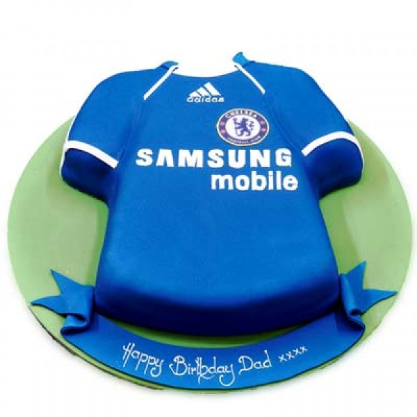 Chelsea Jersey Samsung Cake 3kg Chelsea Jersey Samsung Cake 3kg