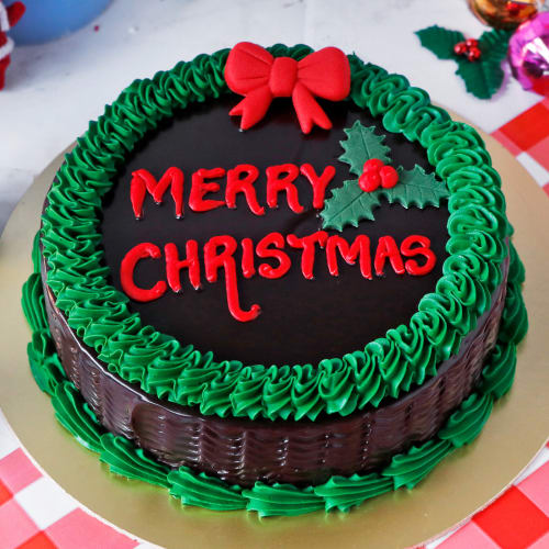 500 gm Christmas Chocolate Cake