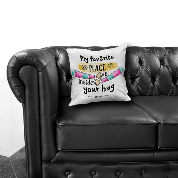 Cute Girl Celebrating Friendship day with Little Bird Satin Cushion Cover, Multi