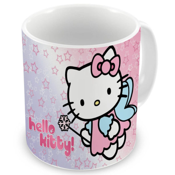 Hello Kitty Cartoon Printed Ceramic Mug for Sister