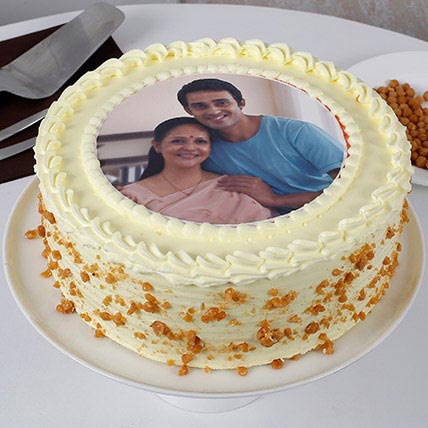 Mothers Day Butterscotch Photo Cake Mothers Day Butterscotch Photo Cake