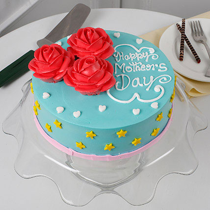 Floral Mothers Day Chocolate Cake