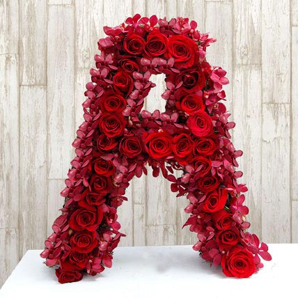 Personalized Floral Alphabet
