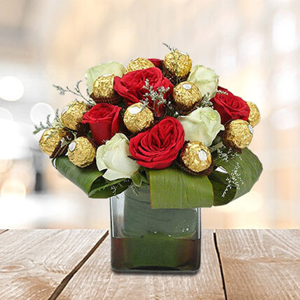 Distinctive Choco Flower Arrangement
