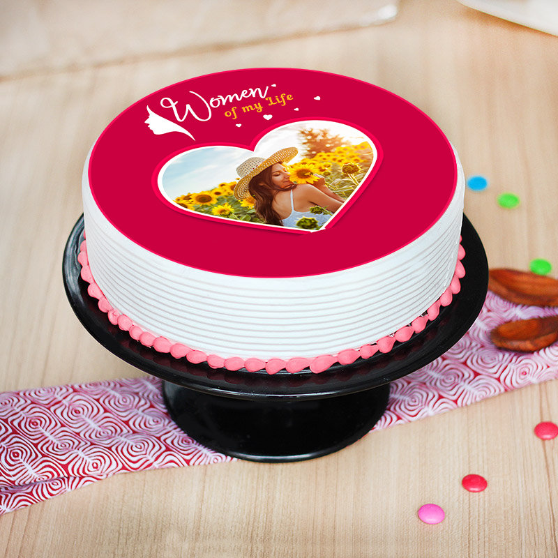 500 gm Womens Day Photo Cake