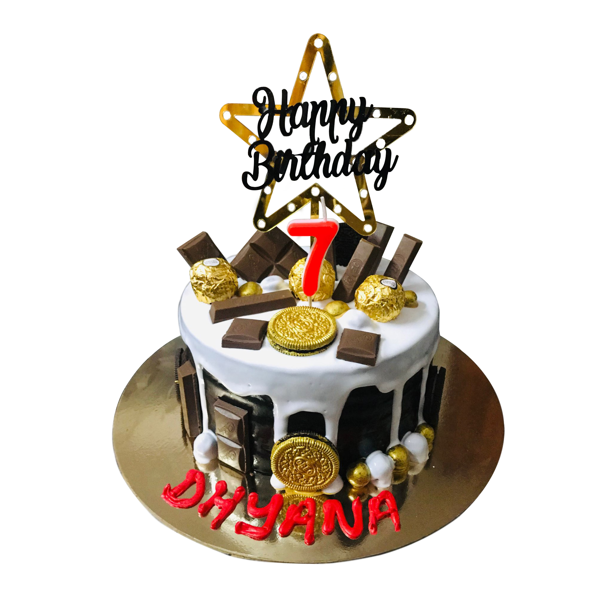 Cake with Chocolates on Top