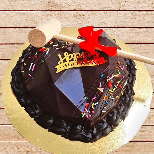 Chocolate Heart Pinata Cake