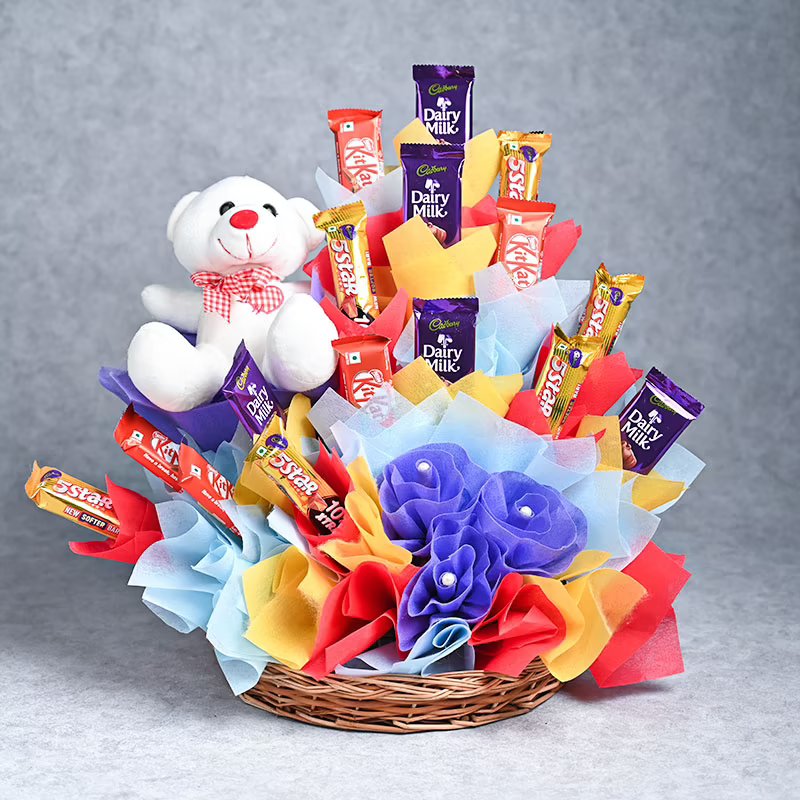 Chocolate Day Teddy Bouquet Chocolate Day Teddy Bouquet