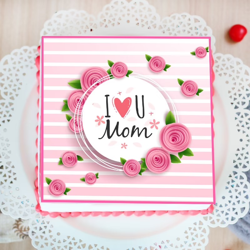 500 gm I Love U Mom Cake 500 gm I Love U Mom Cake