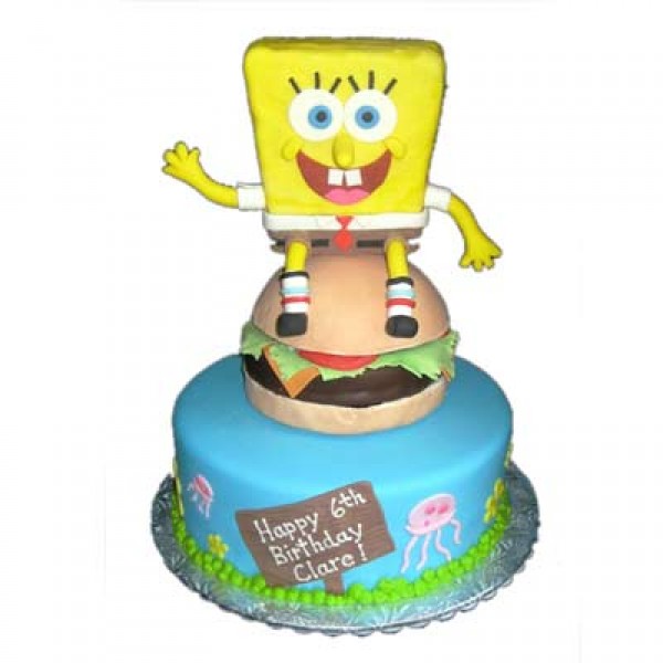Hungry Spongebob on Burger