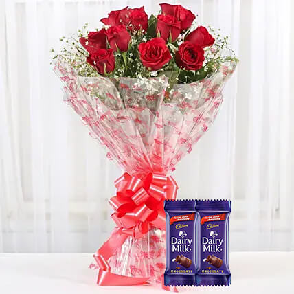 Red Rose with Chocolates Red Rose with Chocolates