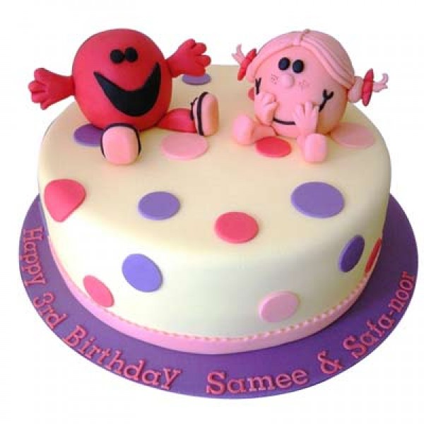 Twin Colorful Cake