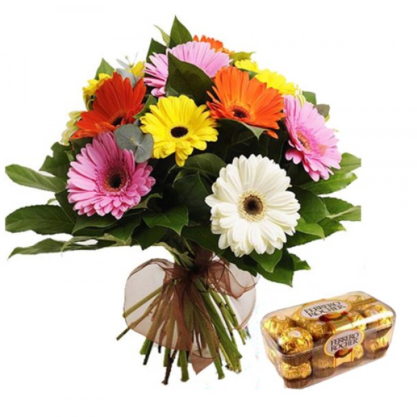 Gerbera with rocher Gerbera with rocher