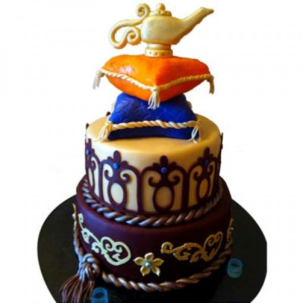 Beautiful Magic Lamp Layered Cake