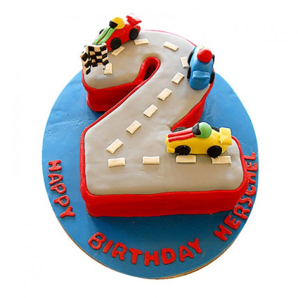 Car Race Birthday Cake 2.5kg Car Race Birthday Cake 2.5kg