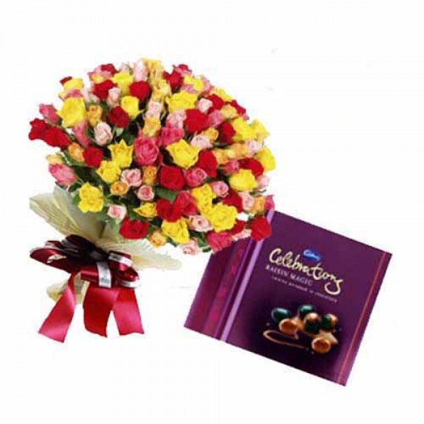 Mix Roses with Celebration