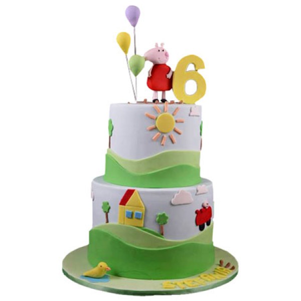 Peppa Pig House Cake