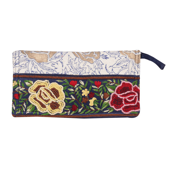 Indha Craft Hand Embroidered Casual Small Clutch Purse
