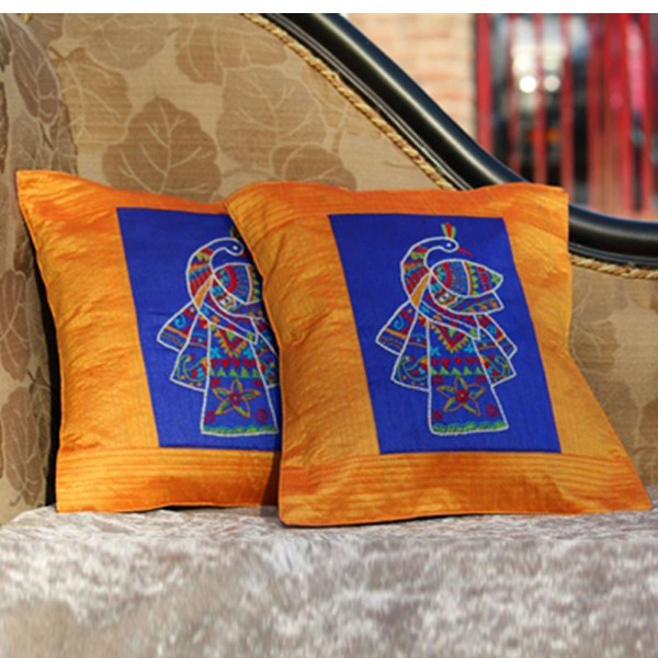 Hand Embroidered Cushion Cover - Pack of 2